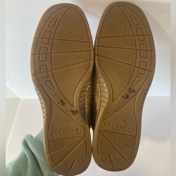 Sperry Angelfish Boat Gold Glitter Women’s Shoes Size 8 - Picture 4 of 16